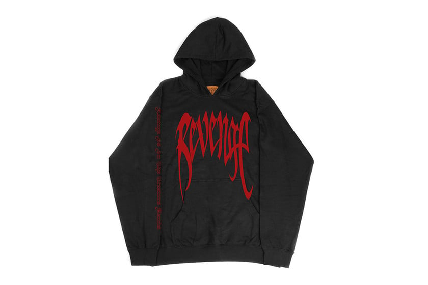 Red and discount black revenge hoodie